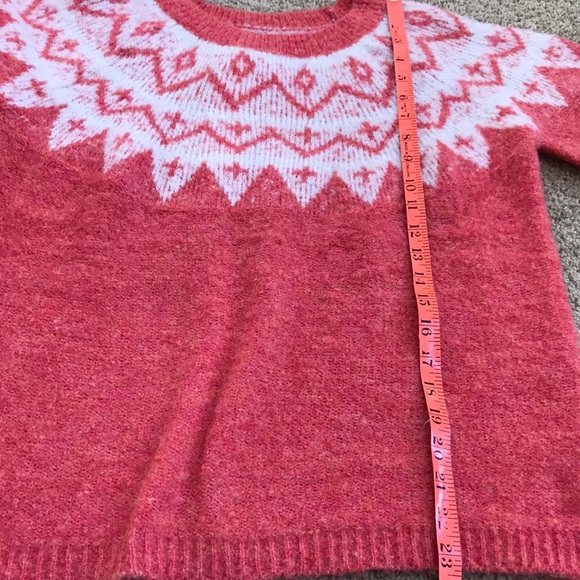 New! Sonoma medium L/S fairisle Crew sweater - Picture 6 of 8